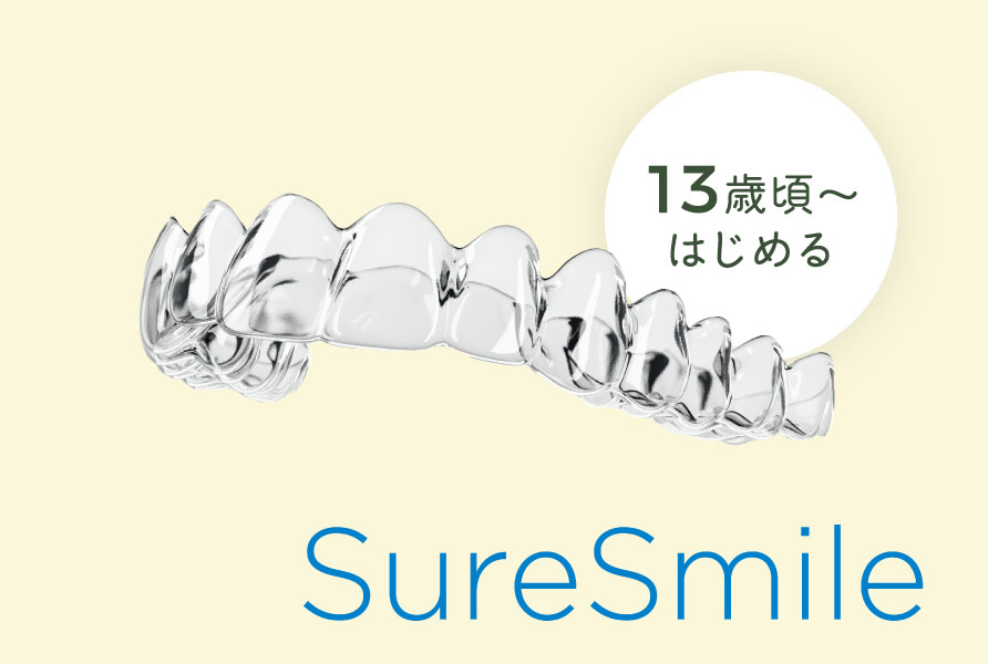 マウスピース型矯正装置(シュアスマイル)
